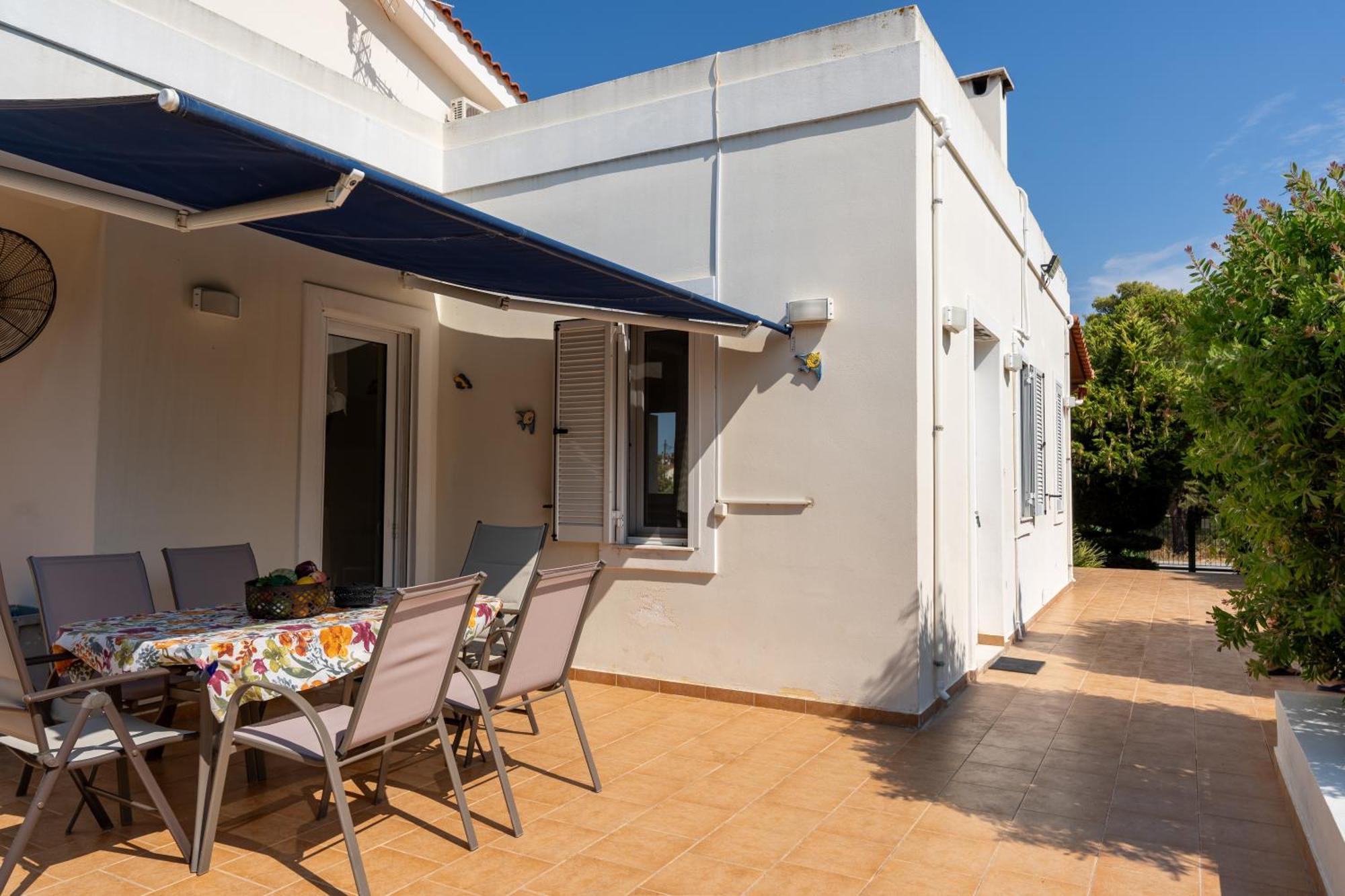 Beautiful Summer Villa In Chalkoutsi Khalkoutsion Bagian luar foto